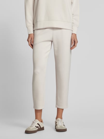 Christian Berg Woman Sweatpants met paspelzakken aan de achterkant Ecru - 4