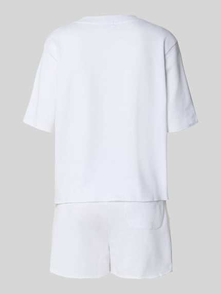 Polo Ralph Lauren Pyjama mit Logo-Stitching und elastischem Logo-Bund Offwhite 3