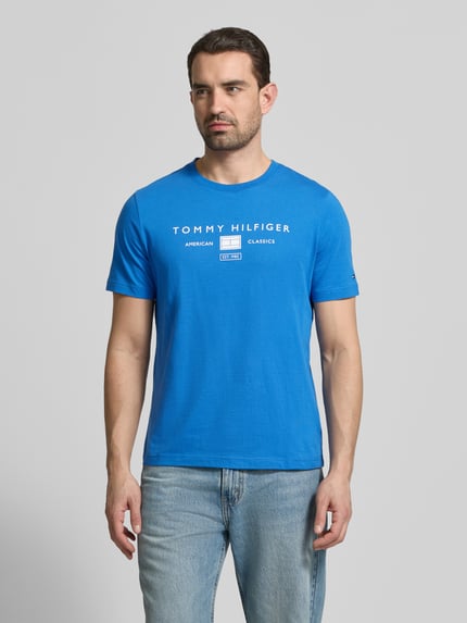 Tommy Hilfiger Regular Fit T-Shirt aus reiner Baumwolle Royal 4