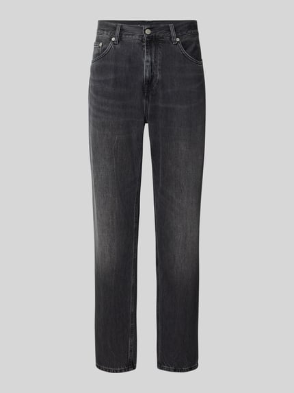 Tommy Hilfiger Jeansy o kroju tapered fit z czystej bawełny Ciemnoszary 2