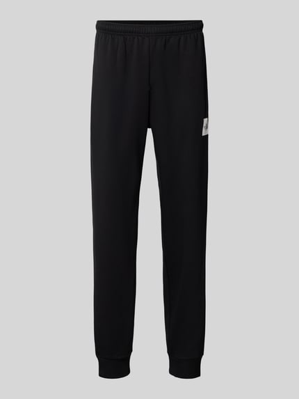 Regular fit sweatpants van mix van escorial-wol en elastaan Shop The Look MANNEQUINE