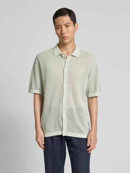 JACK & JONES Premium Freizeithemd mit Knopfleiste Modell 'AARTO' Lind 4