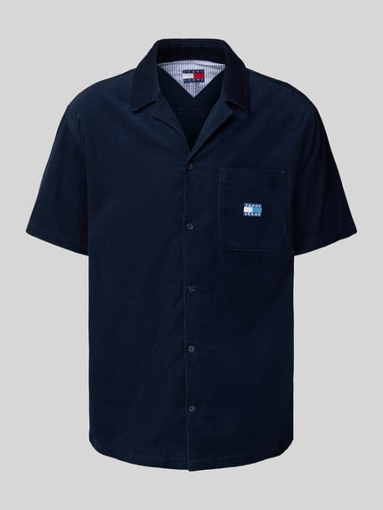 Tommy Jeans Sukienka sztruksowa o kroju regular fit z czystej bawełny Granatowy 2