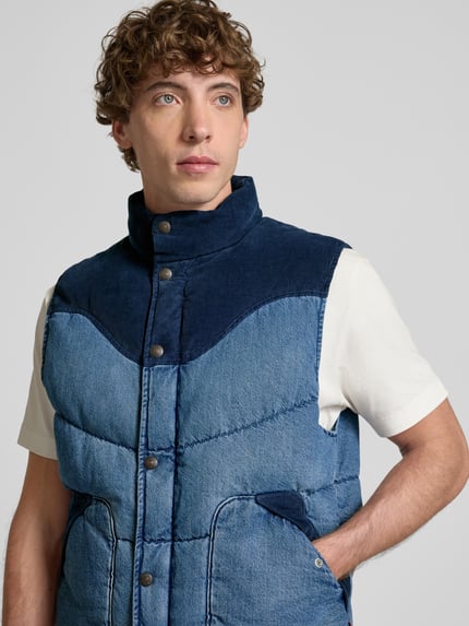 Levi's® Regular fit bodywarmer in denimlook, model 'Wild West' Donkerblauw - 3