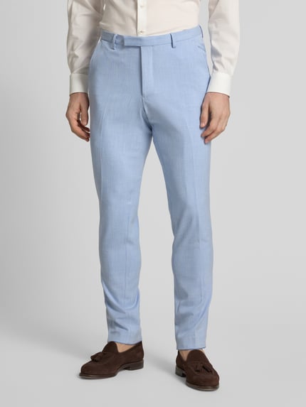 MCNEAL Slim Fit Anzughose mit Strukturmuster Hellblau 4