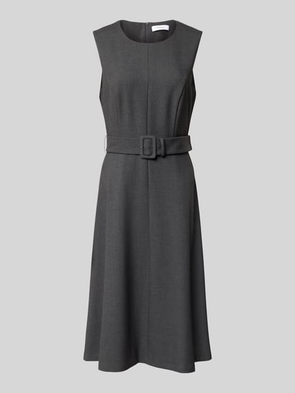 COMMA Midikleid mit Viskose-Anteil Modell 'September' Anthrazit 2