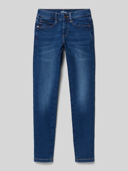 s.Oliver RED LABEL Tapered Fit Jeans mit Baumwoll-Anteil Blau 1