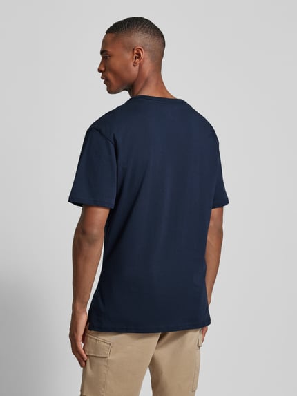 Anerkjendt T-Shirt mit Brusttasche Modell 'AKRUNE' Dunkelblau 5
