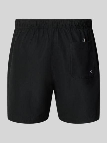 Produktfoto, Badeshorts mit Label-Applikation Modell 'DOGFISH' von BOSS, Optik: Unifarben, Regular-Fit, elastischer Bund, Gesäßtasche, seitliche Eingrifftaschen