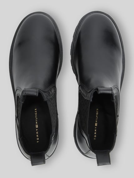 Tommy Hilfiger Chelseas aus echtem Rindsleder Black 4
