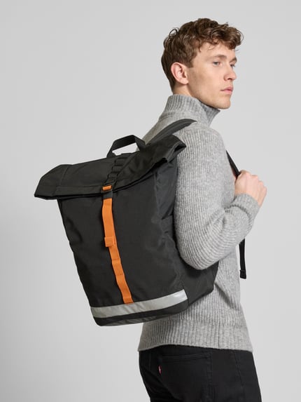 Lefrik Rugzak met zijvakken, model 'LARS' BLACK - 1