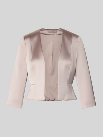 Produktfoto, Regular Fit Blazer mit 3/4-mouwen van Christian Berg Cocktail, satijn, getailleerde pasvorm, elastische materiaalmix, ruglengte maat 36: 46 cm
