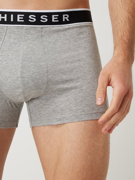 SCHIESSER Boxershort met stretch in set van 3 Middengrijs gemêleerd - 4