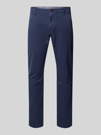 Tommy Jeans Slim Fit Chino aus Baumwoll-Mix Modell 'SCANTON' Marine 2