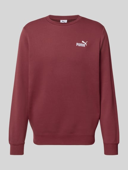 PUMA Performance Sweatshirt mit Label-Stitching Bordeaux 2