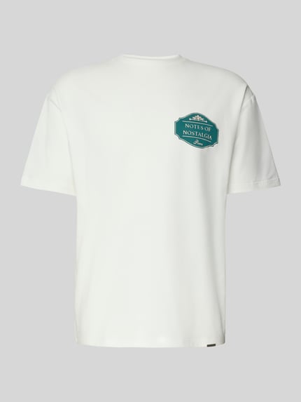 Don´t Waste Culture T-shirt z nadrukiem z motywem model ‘Xandor’ Złamany biały 2