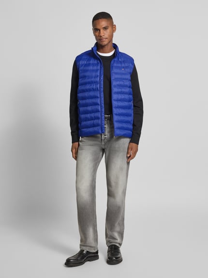Tommy Hilfiger Regular fit bodywarmer met logostitching Koningsblauw - 1