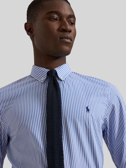 Polo Ralph Lauren Regular Fit Freizeithemd aus Baumwoll-Mix Hellblau 3