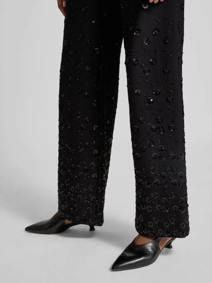 SEDUCTIVE Wide Leg Hose aus Viskose-Mix Modell 'KIMBERLY' Black 3