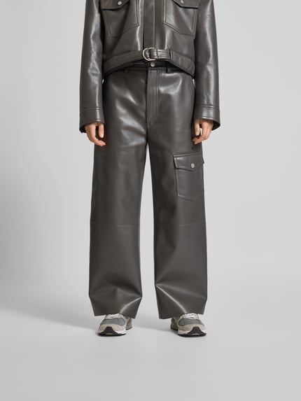 Nanushka Stoffen broek met klepzak Donkergroen - 4