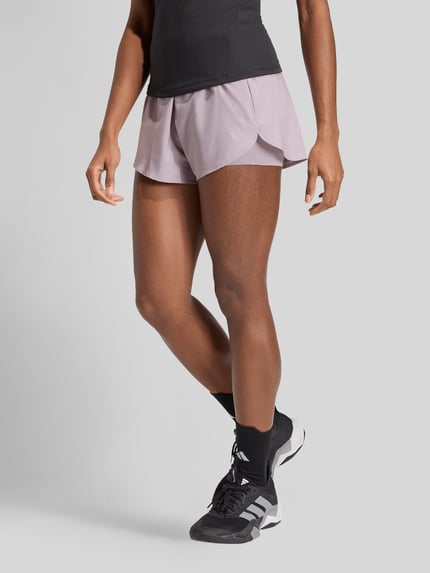 adidas Sportswear Trainingshorts met logodetail Lila - 4