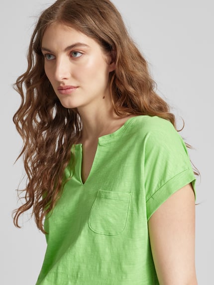 FREE/QUENT T-Shirt mit Brusttasche Modell 'Viva' Apfel 3