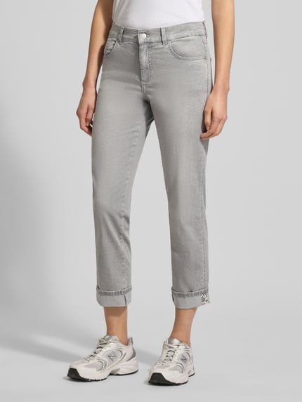 ANGELS straight fit jeans in 5-pocket-design model 'Darlene' Lichtgrijs - 4
