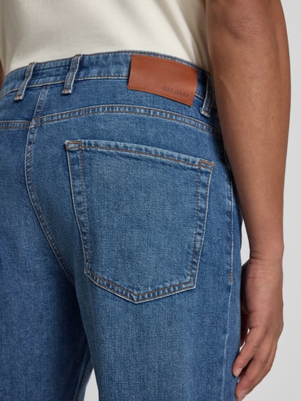 MAC Straight Leg Jeans mit 5-Pocket-Design Modell 'Rick' Dunkelblau 3