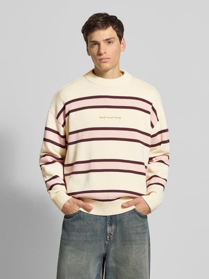 BLKVIS Strickpullover mit gerippten Abschlüssen Offwhite 4
