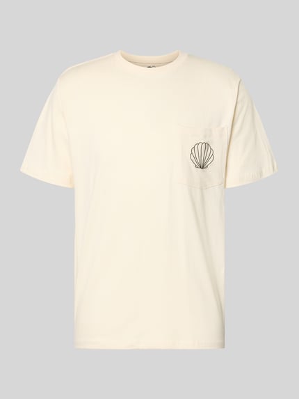 T-Shirt mit Brusttasche und Stitching Modell 'Ilfracombe' Shop The Look MANNEQUINE