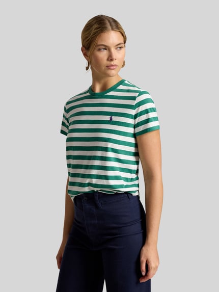 Polo Ralph Lauren Regular Fit T-Shirt aus reiner Baumwolle Gruen 4