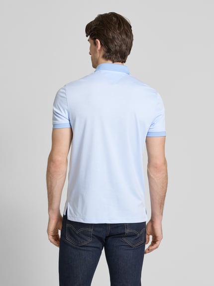 Tommy Hilfiger Regular Fit Poloshirt aus Baumwoll-Mix Hellblau 5