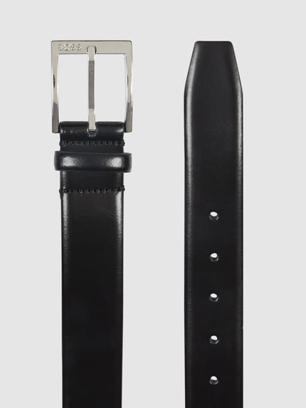 BOSS Ledergürtel mit Dornschließe Modell 'Elloy' Black 2