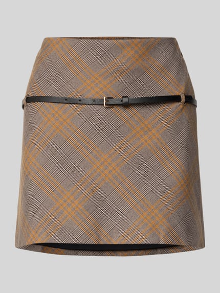 MANGO Minirock mit Gürtel Modell 'MELO' Camel 2