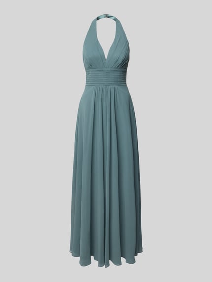 Mascara Abendkleid mit gelegten Falten Schilf 2