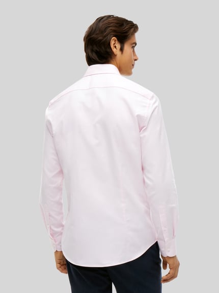 Tommy Hilfiger Regular Fit Businesshemd mit abgerundetem Saum Rosa 5