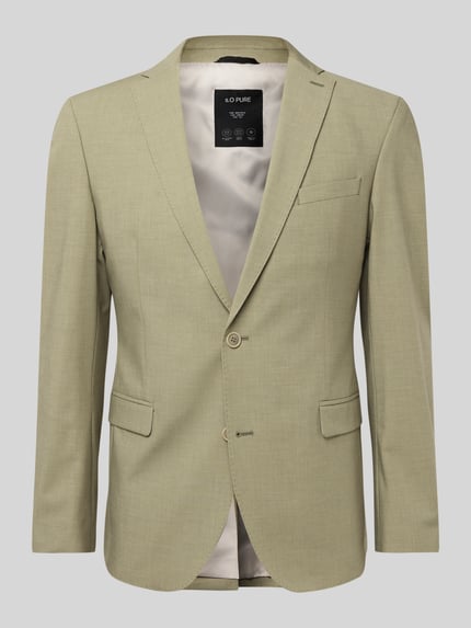 Marynarka do garnituru o kroju slim fit z melanżowego streczu Shop The Look MANNEQUINE