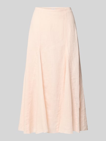 Leinenrock in A-Linie mit Teilungsnähten Shop The Look MANNEQUINE