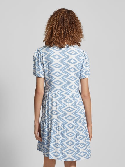 ONLY Knielanges Kleid mit V-Ausschnitt Modell 'NOVA LIFE' Ecru 5