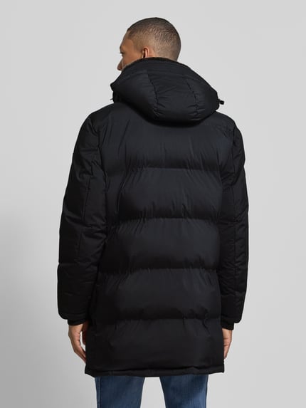 Strellson płaszcz pikowany o kroju regular fit z odpinanym kaptur model 'Ambience' Czarny 5