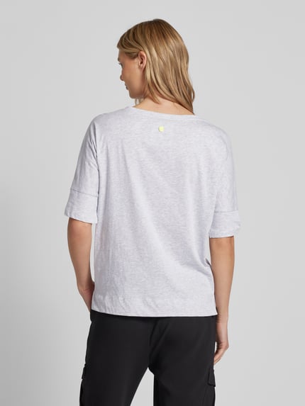 LIEBLINGSSTÜCK T-Shirt mit Paillettenbesatz Modell 'Dacina' Hellgrau Melange 5