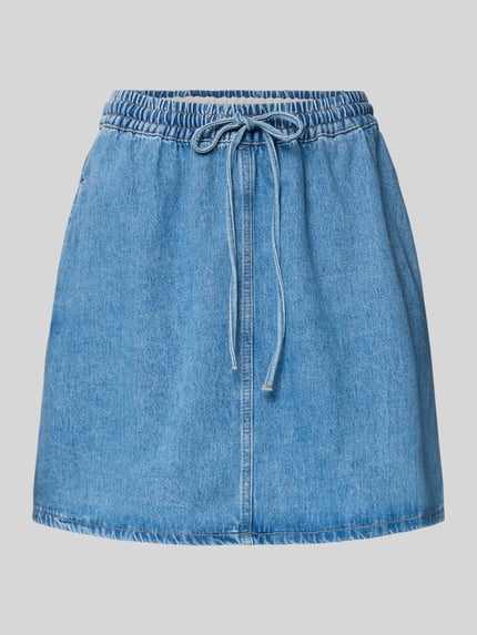 Uitlopende jeansrok van puur katoen Shop The Look MANNEQUINE