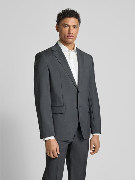 BOSS 2-knoops colbert met reverskraag, model 'Jeckson' Antraciet - 4