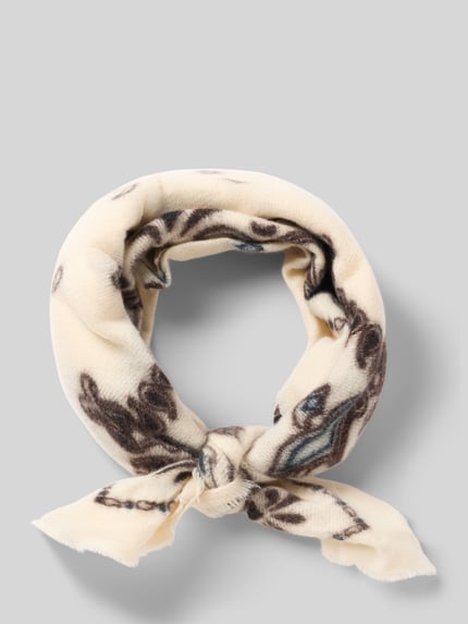 Jake*s Casual Schal mit soften Fransenabschlüssen Offwhite 1