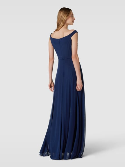 TROYDEN COLLECTION Abendkleid mit breiten Trägern Marine 5