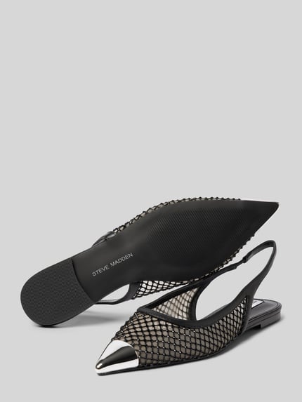 Steve Madden Ballerina met blokhak model 'MARISSA' Zwart - 4