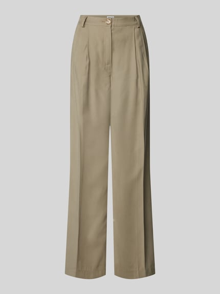Jake*s Casual Regular Fit Stoffhose mit Bundfalten Schilf 2