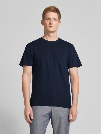 Tom Tailor T-Shirt mit Rundhalsausschnitt Dunkelblau 4