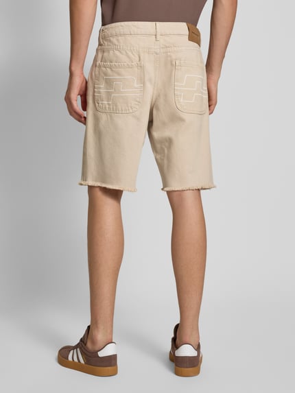 PEGADOR Regular Fit Jeansshorts im 5-Pocket-Design Modell 'Legra' Beige 5
