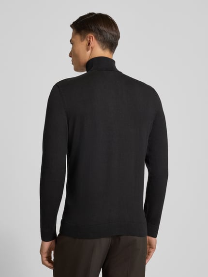 Tom Tailor Golf o kroju regular fit z czystej bawełny Czarny 5